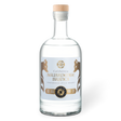 Bottle of Aguardente Branca with a white label featuring SLO de Vie branding on a white background